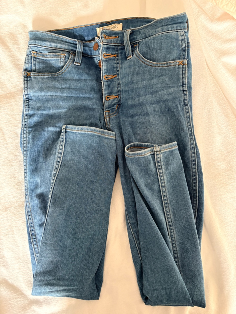 Madewell Light Blue Women's Size 24 High-Rise Skinny Jeans